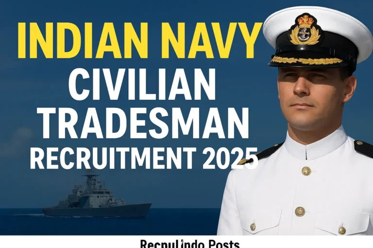 Indian Navy Civilian Tradesman Recruitment 2025 Notification